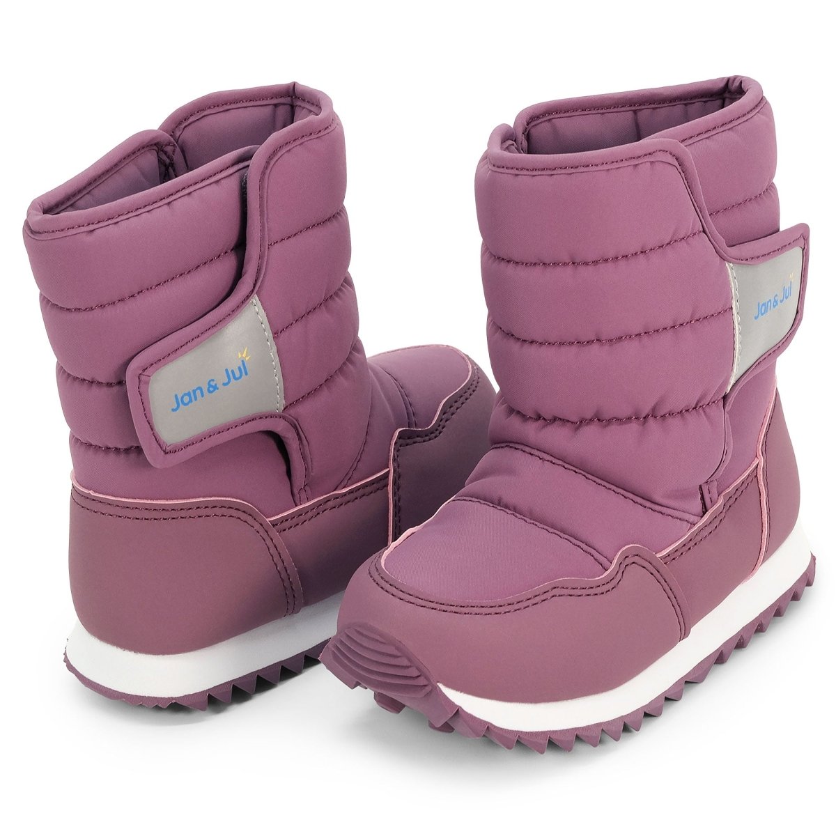 Jan & Jul Kids Tall Puffy Winter Boots – Dark Plum - Nest and Sprout-Jan & Jul