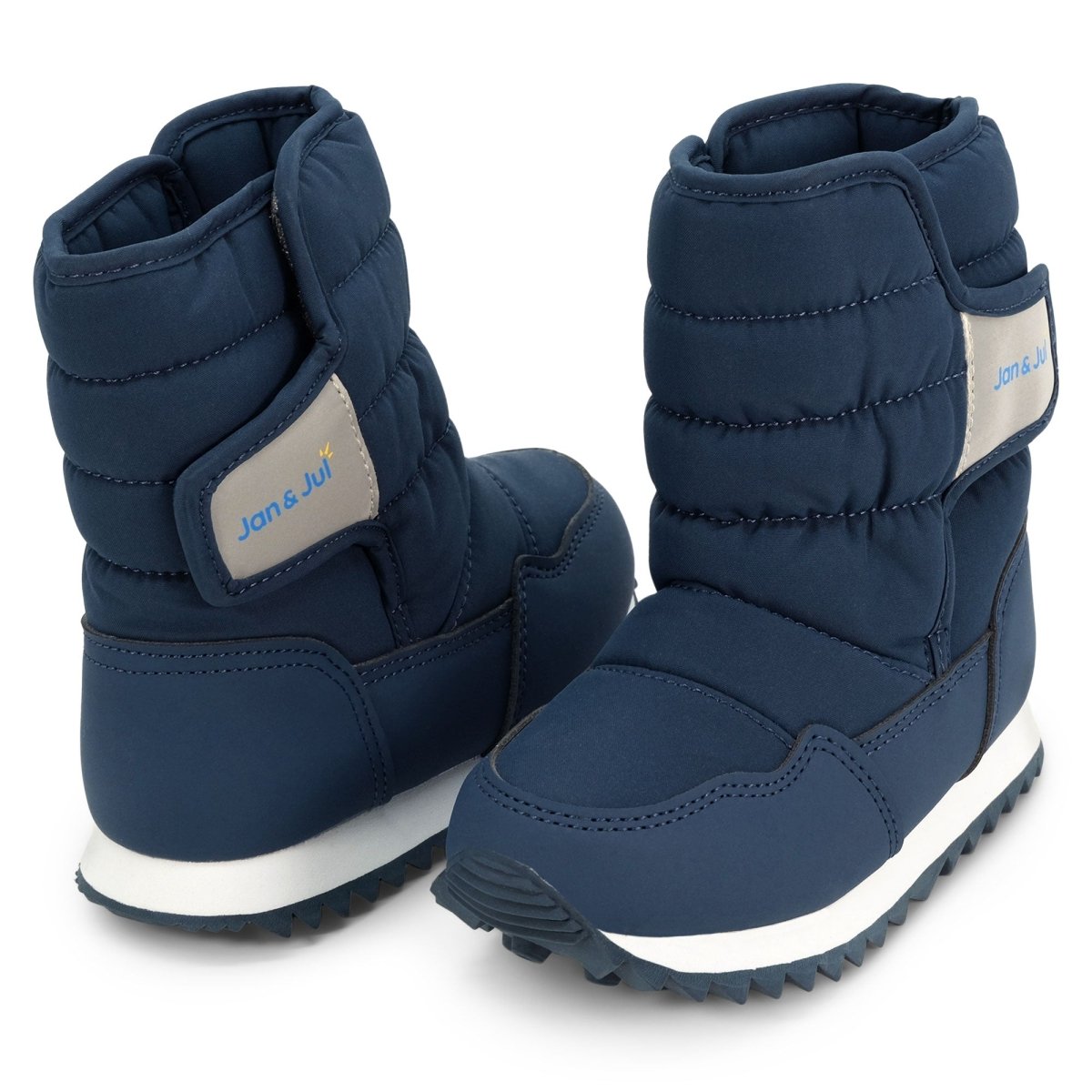 Jan & Jul Kids Tall Puffy Winter Boots – Dark Navy - Nest and Sprout-Jan & Jul