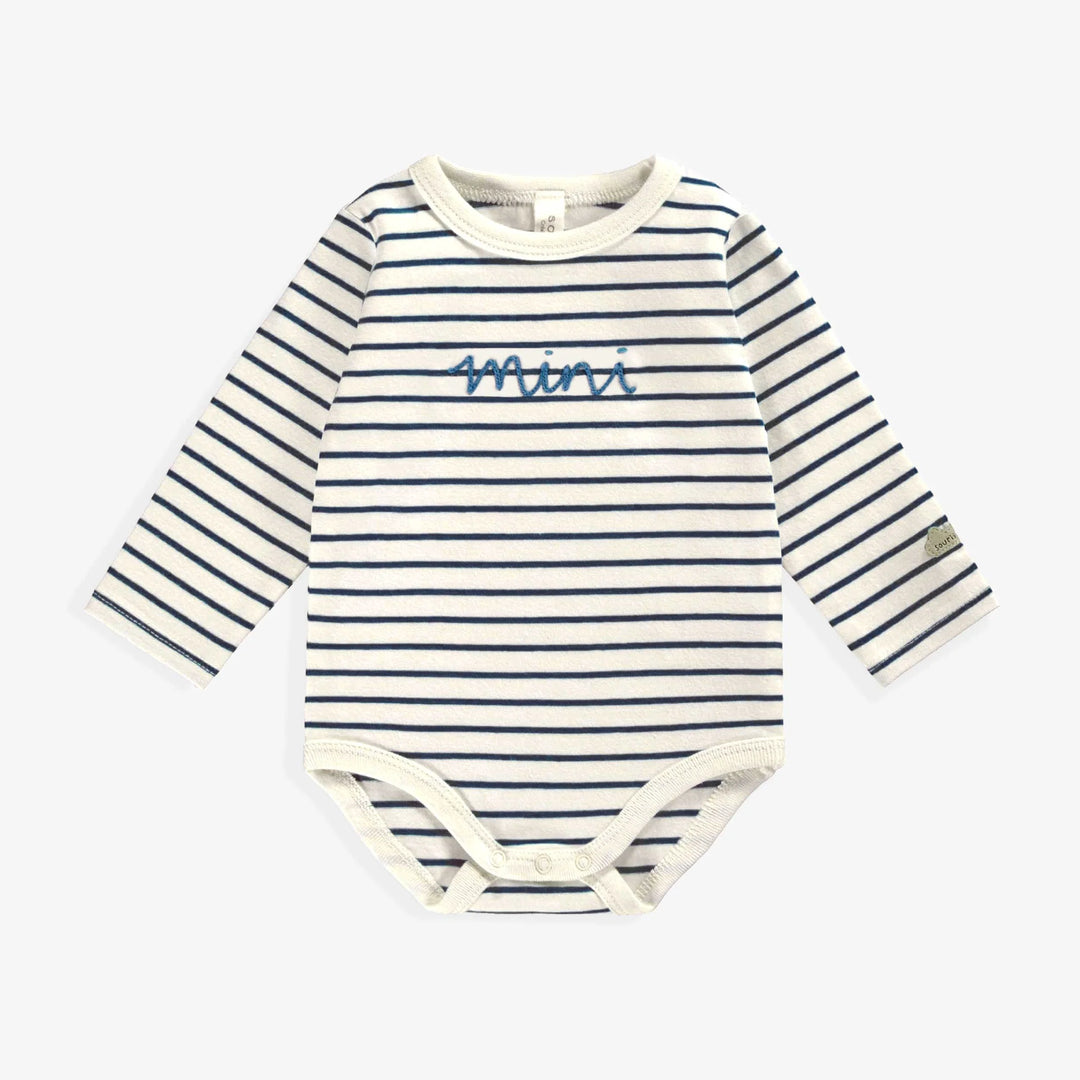 Baby Long Sleeve Bodysuit | Mini in Blue
