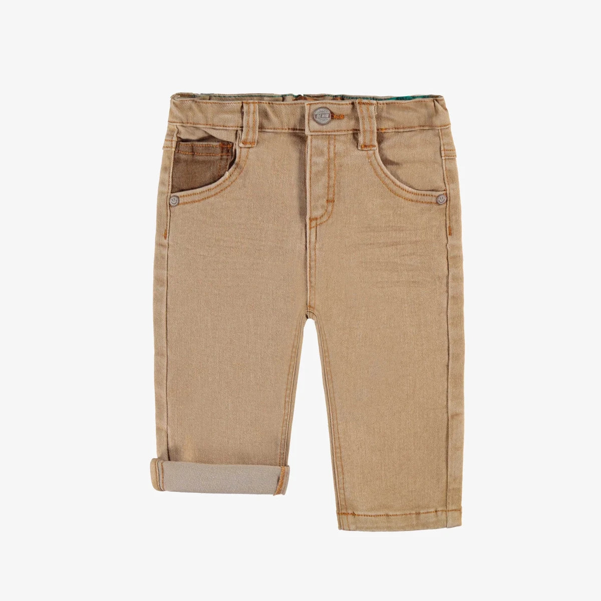 Baby Regular Fit Jeans | Beige { Final Sale } - Nest and Sprout - Souris Mini