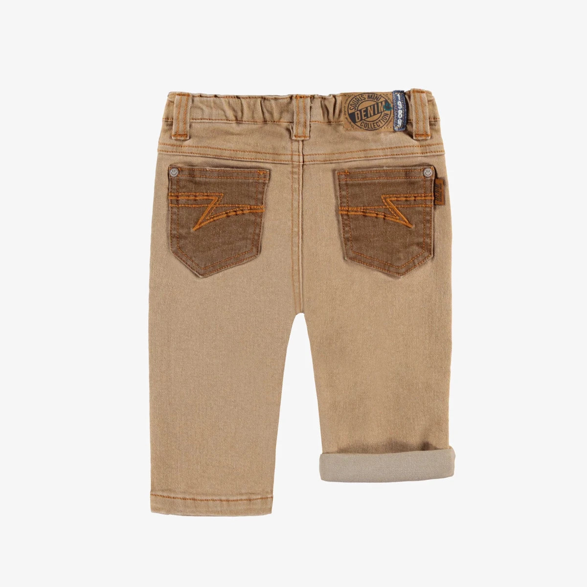 Baby Regular Fit Jeans | Beige { Final Sale } - Nest and Sprout - Souris Mini