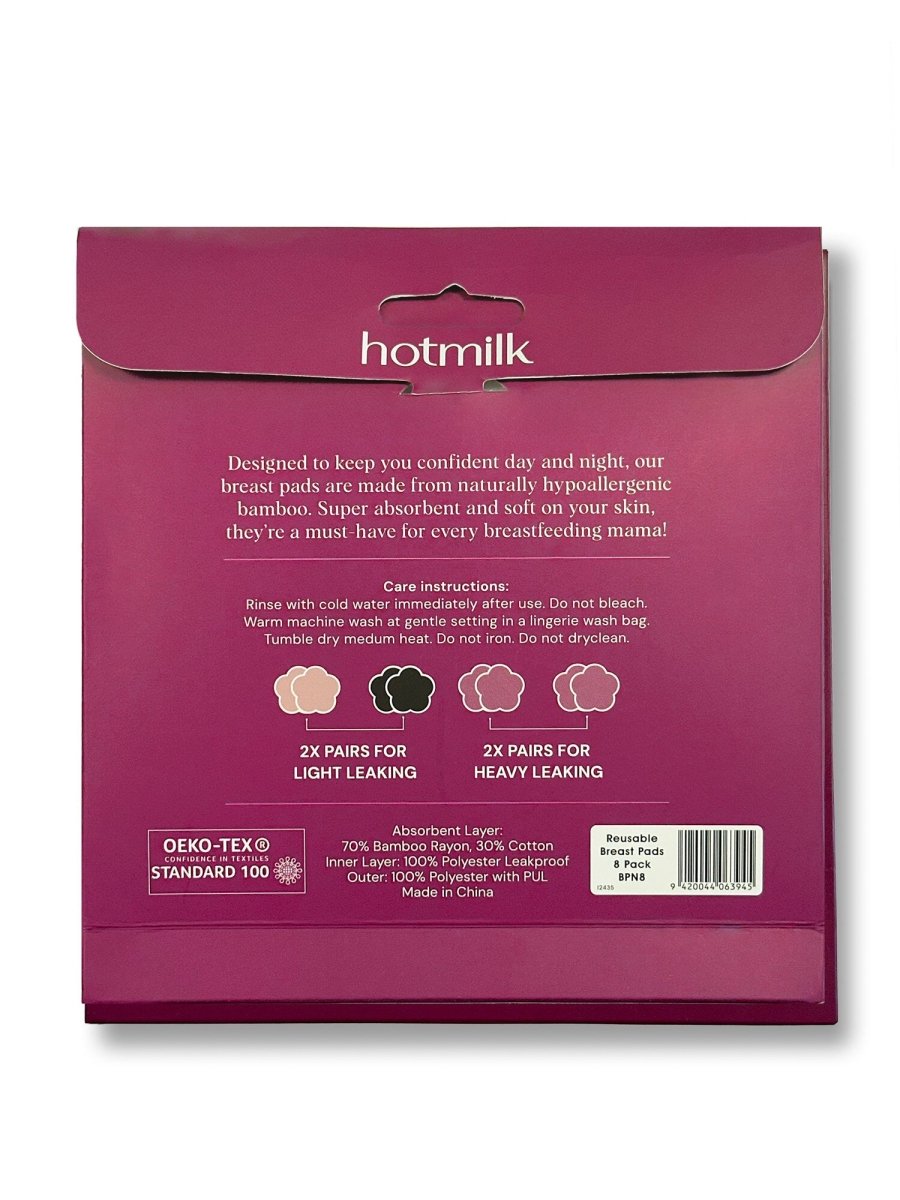 Bamboo Nursing Pads | 8 Pads - Nest and Sprout - Hot Milk