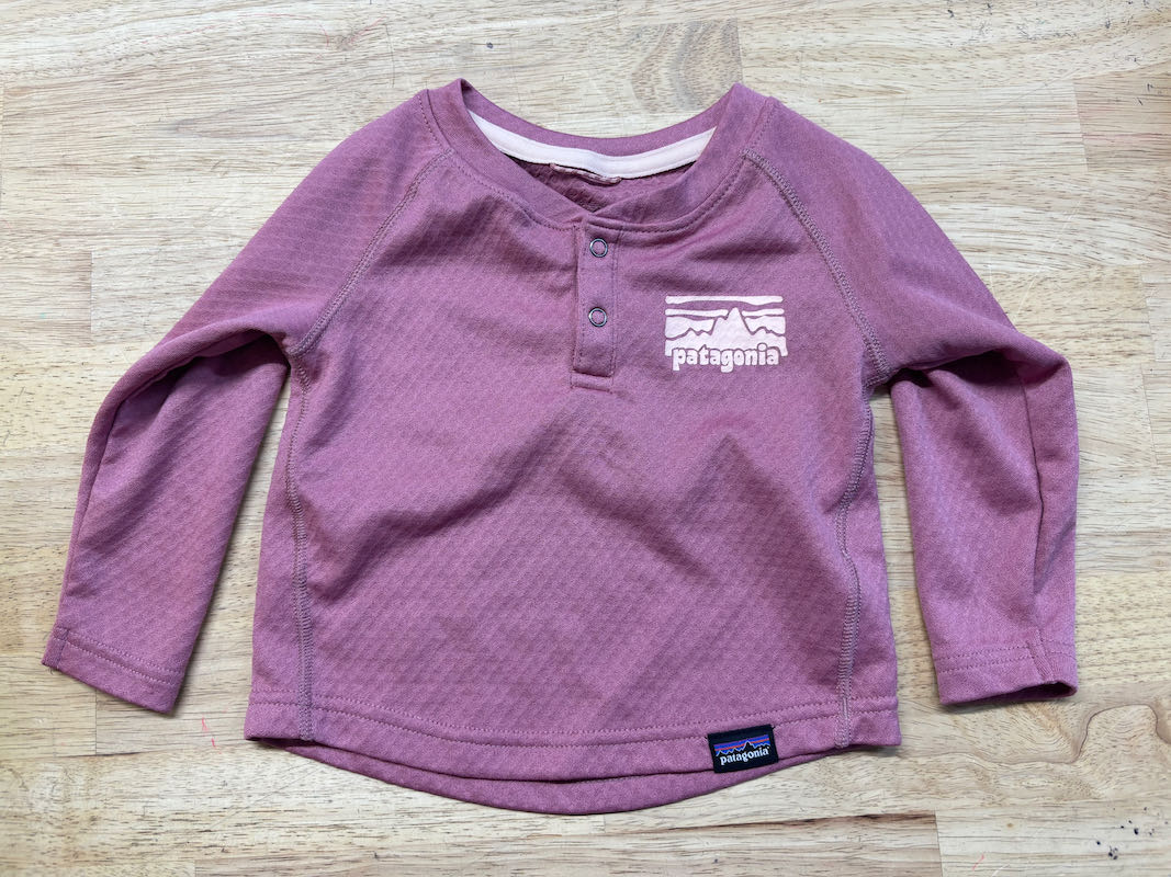 Patagonia Capilene Base Layer Dusty Pink | Size 6–12M