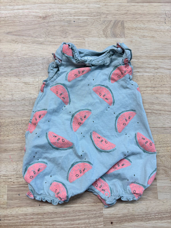 Carter’s Child of Mine Watermelon Summer Romper | Size NB