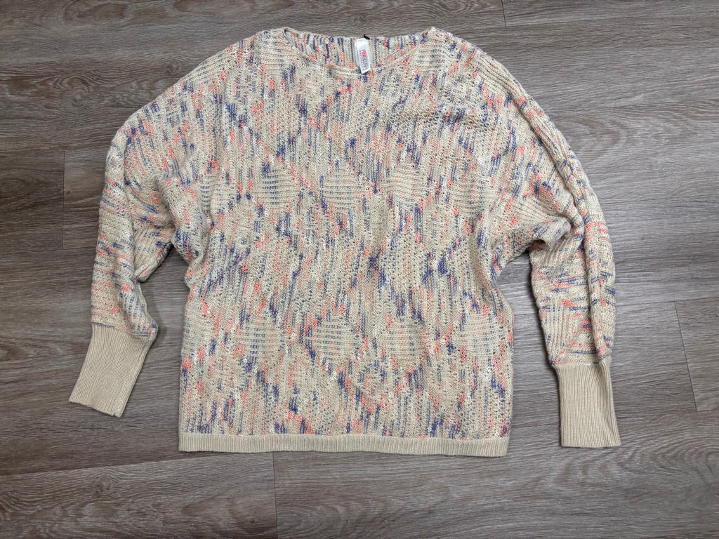 Pink Blush Knit Sweater – Size M/L (Pink Oatmeal Purple)