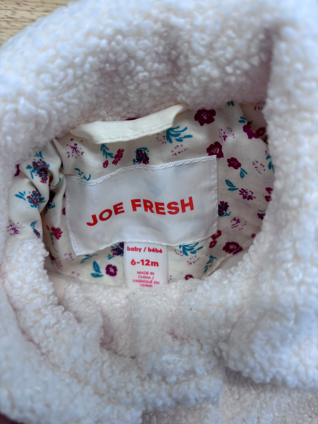 Joe Fresh 6-12 Month Fleece Jacket