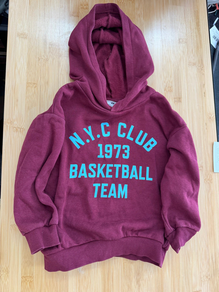 H&M NYC Club Basketball Sweatshirt – 4 | Burgundy