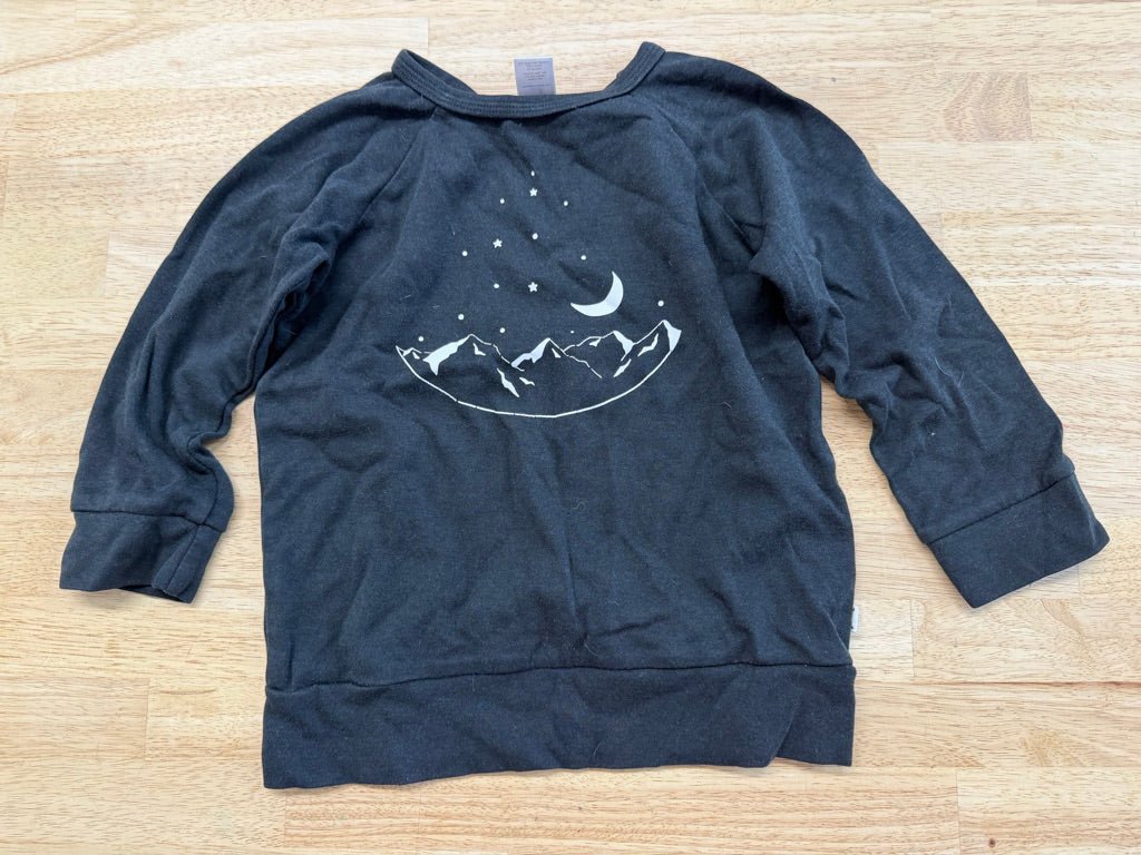 Little & Lively Long Sleeve Shirt – 3/4Y | Black Mountain Scene - Nest and Sprout - Consignment