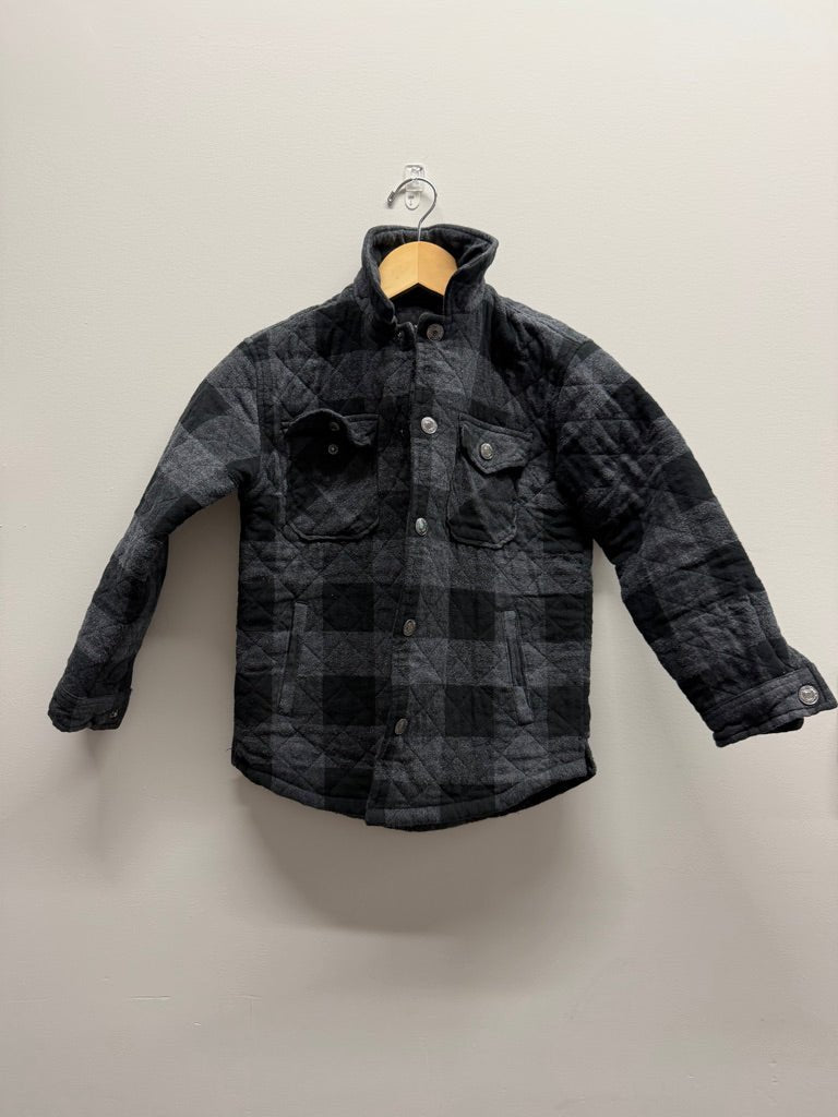 Silver Jeans Quilted Jacket – 7/8 | Black & White Plaid - Nest and Sprout-Consignment