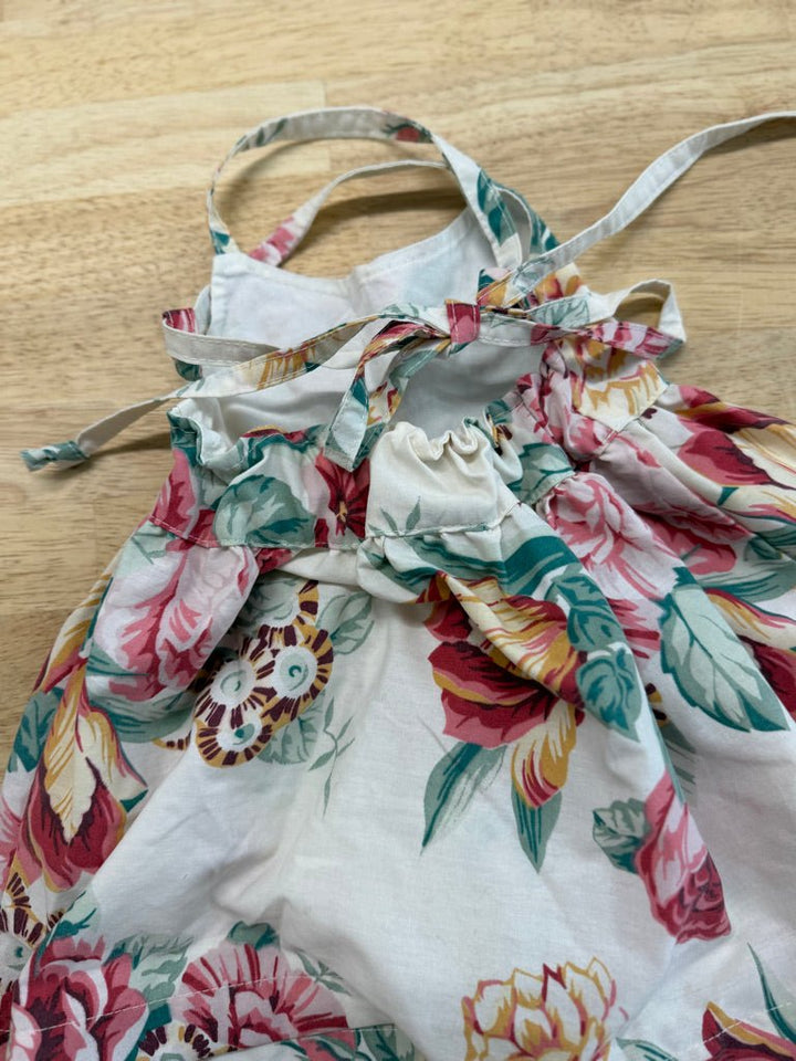 Nest & Nurture Floral Dress – 6–12M | White Floral - Nest and Sprout - Consignment