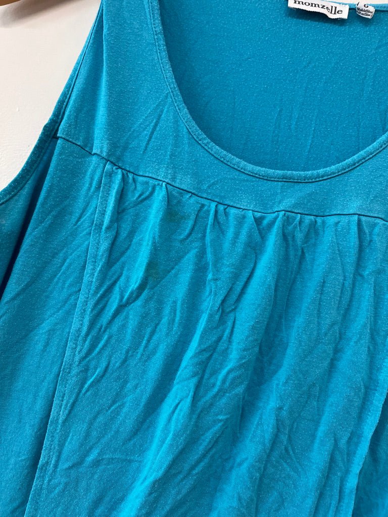 Momzelle Large Nursing Top – BLUE - Nest and Sprout - Consignment