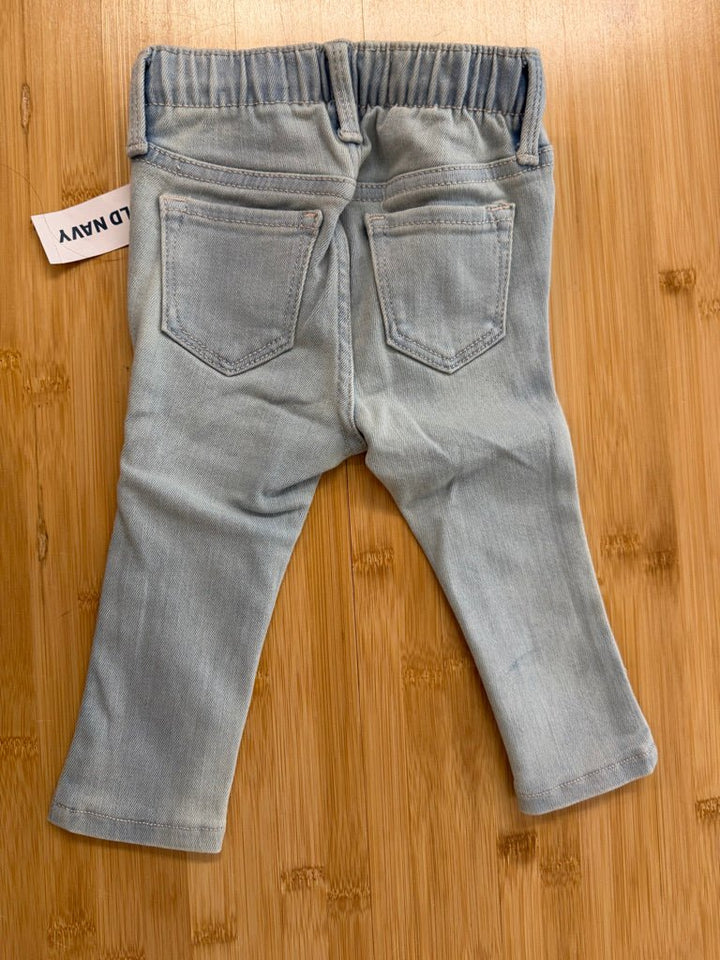 Old Navy Rock Star Jeggings –18M | Light Wash Heart Knees | NWT - Nest and Sprout-Consignment