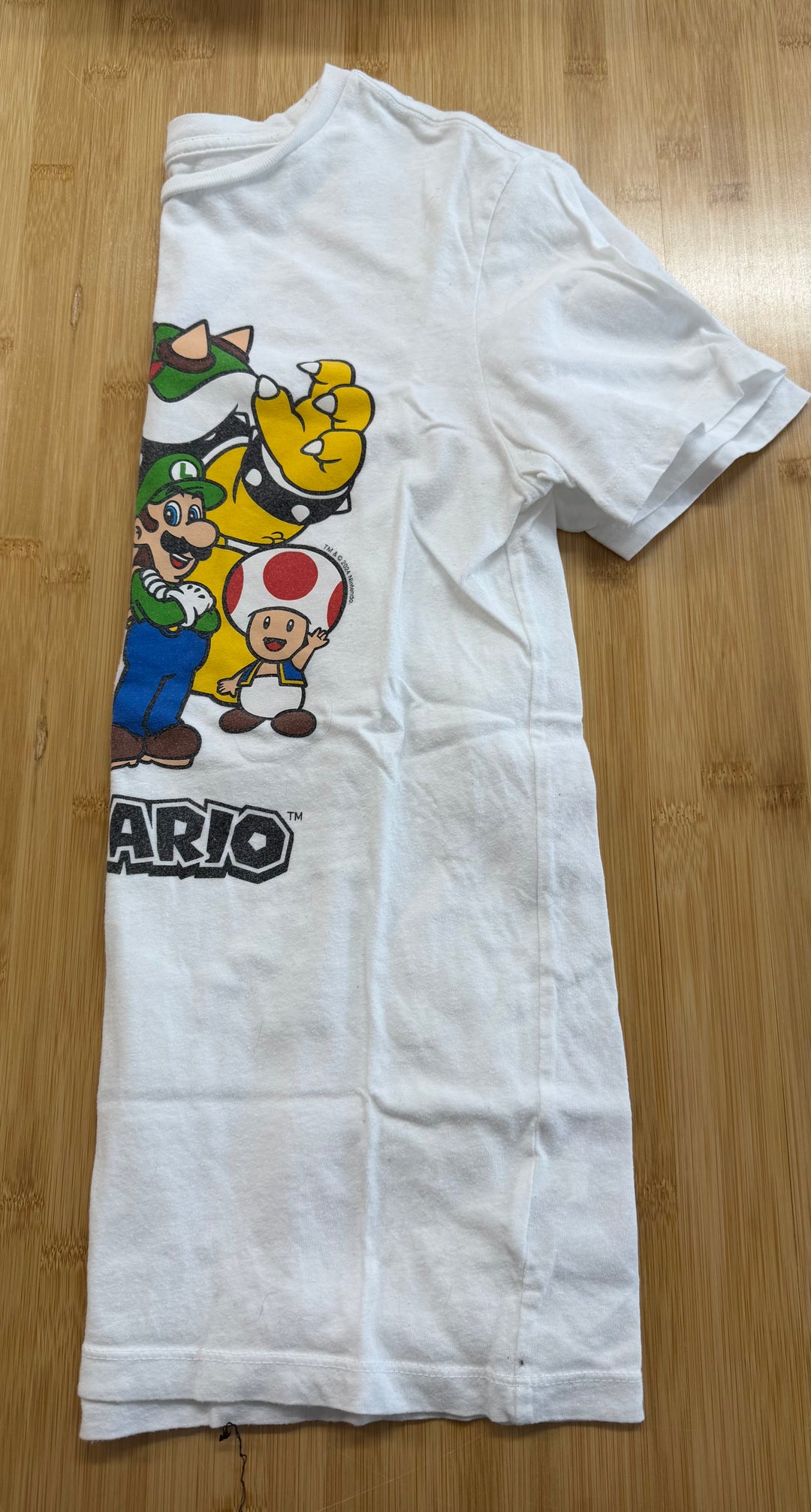 Old Navy Mario Graphic T-Shirt – XL (14–16) | White | Play