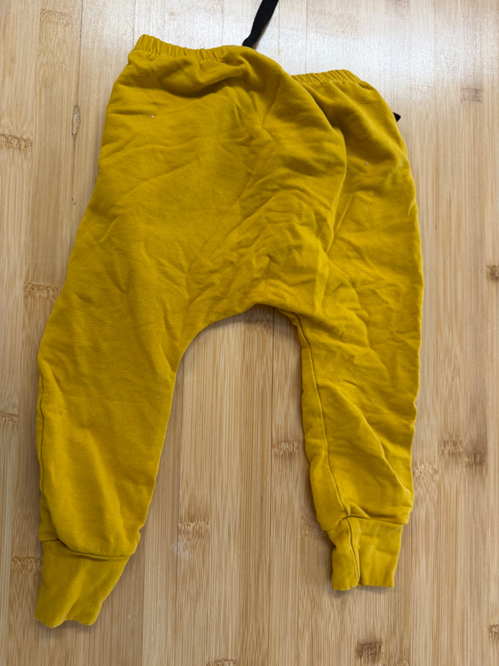 Posh & Cozy Harem Pants – 12–18M | Mustard Yellow | Play