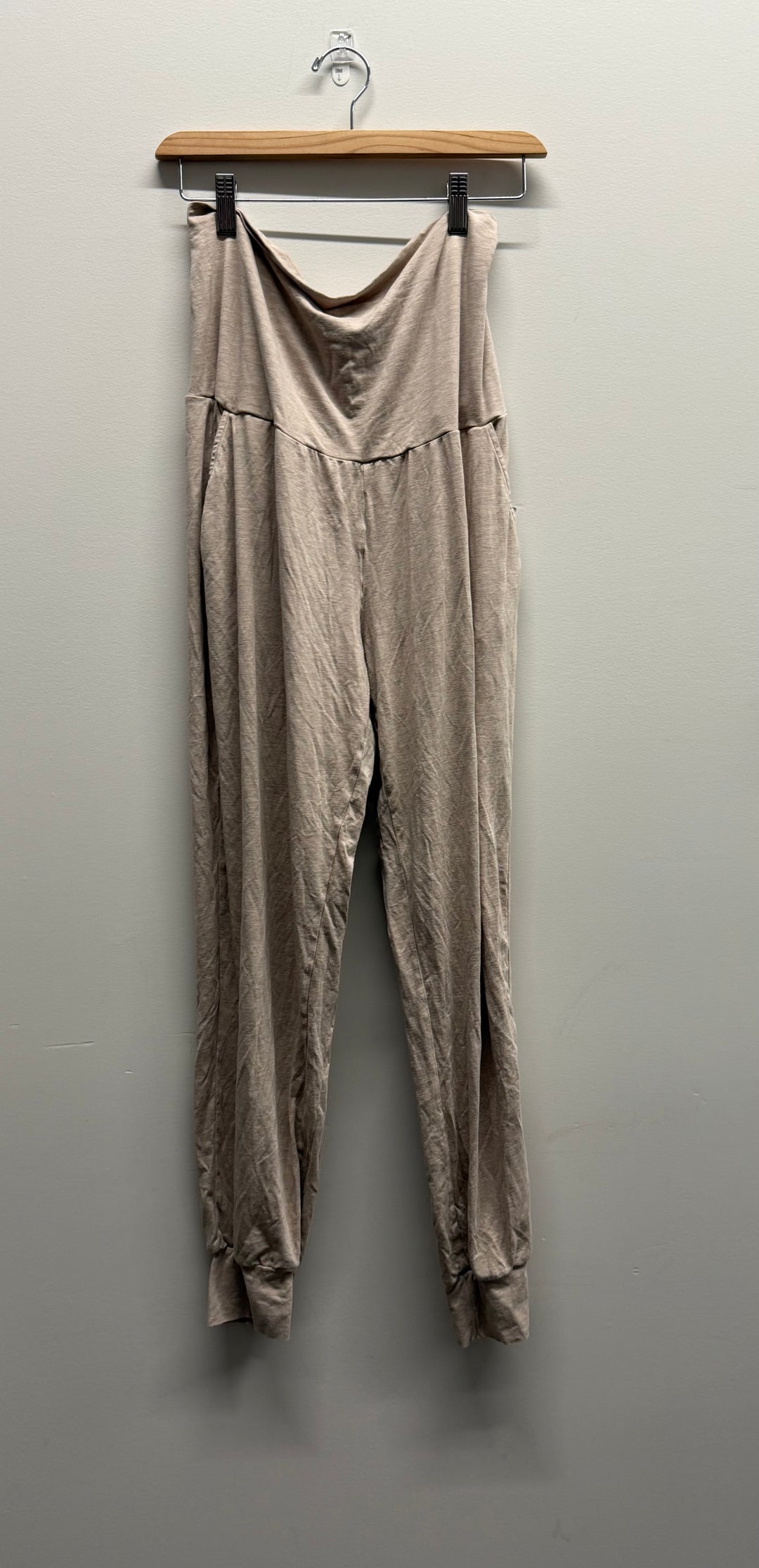 Nest Bump Harem Pants – XL | Beige Lightweight Bamboo Maternity