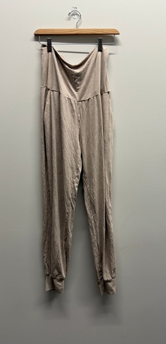 Nest Bump Harem Pants – XL | Beige Lightweight Bamboo Maternity - Nest and Sprout-Consignment