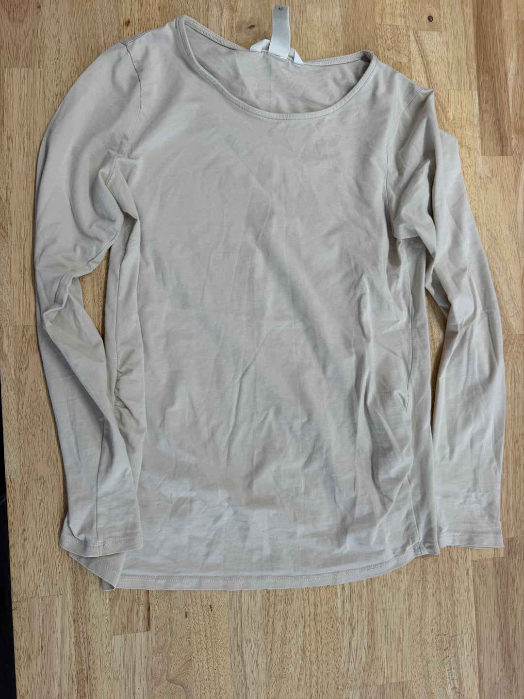H&M Maternity Long Sleeve Shirt – S | Light Bone Excellent