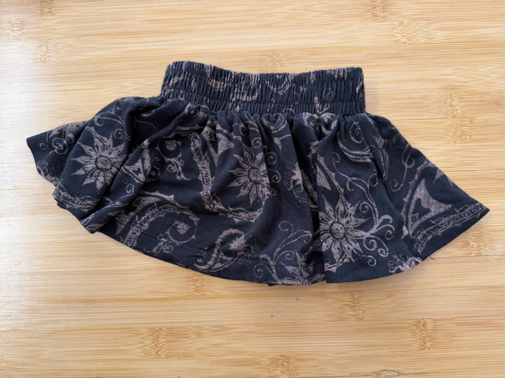Small Rags Skirt – 62 (Newborn) | Black Print