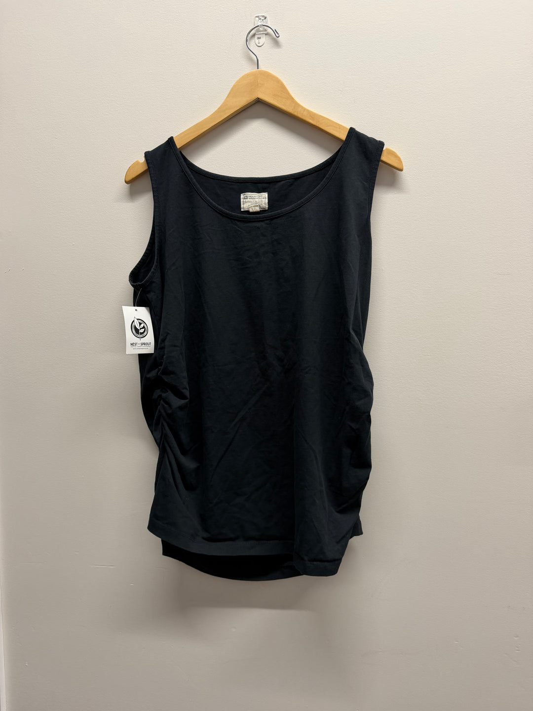 Mountain Warehouse Tank Top – 14 | Black Ruching Maternity-Friendly