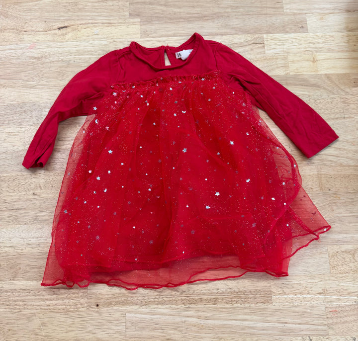 Hatley Baby Dress – 18-24 Months | Red | Sparkle Tulle Skirt