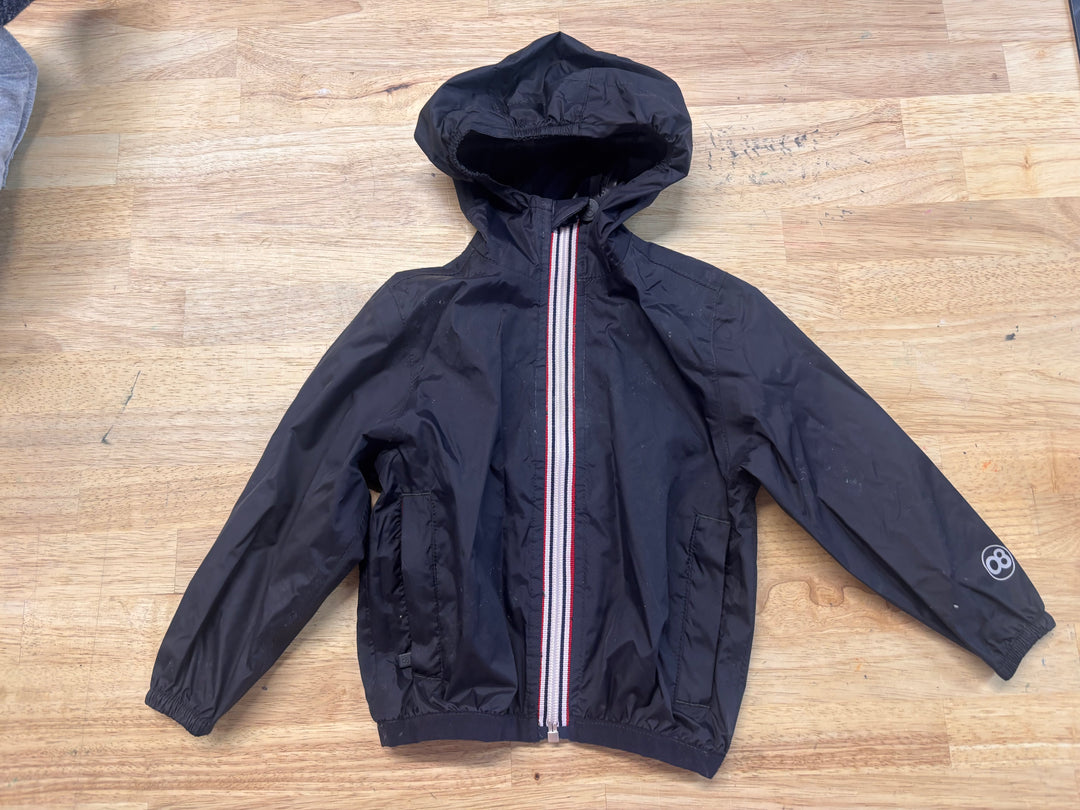 08 Lightweight Rain Jacket Black 12M