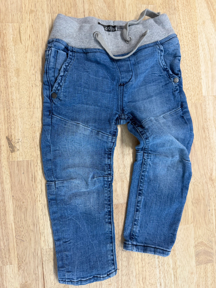 Guess Slim Fit Elastic Waist Jeans – 2Y | Medium Wash