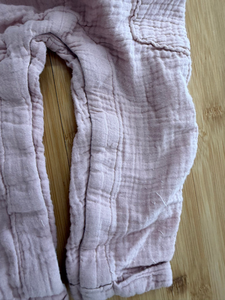 Little Planet by Carter's Muslin Overalls – 18M | Light Pink Full Leg