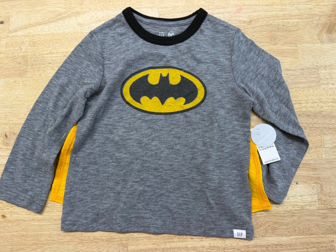 Baby Gap Batman Long Sleeve Shirt with Cape – 3 | NWT - Nest and Sprout-Consignment