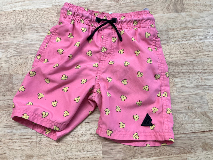 Ripzone Duck Swim Trunks – 4T | Pink & Yellow