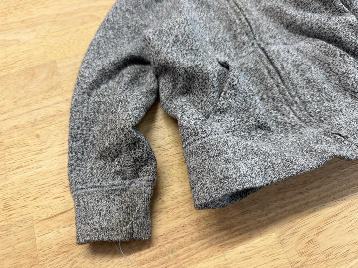 Baby Roots Heathered Zip-Up Sweater – 12–18M | Pink Logo