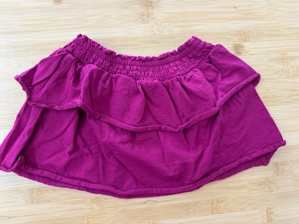 Tea Collection Dance Skirt |4  Burgundy Two-Layer