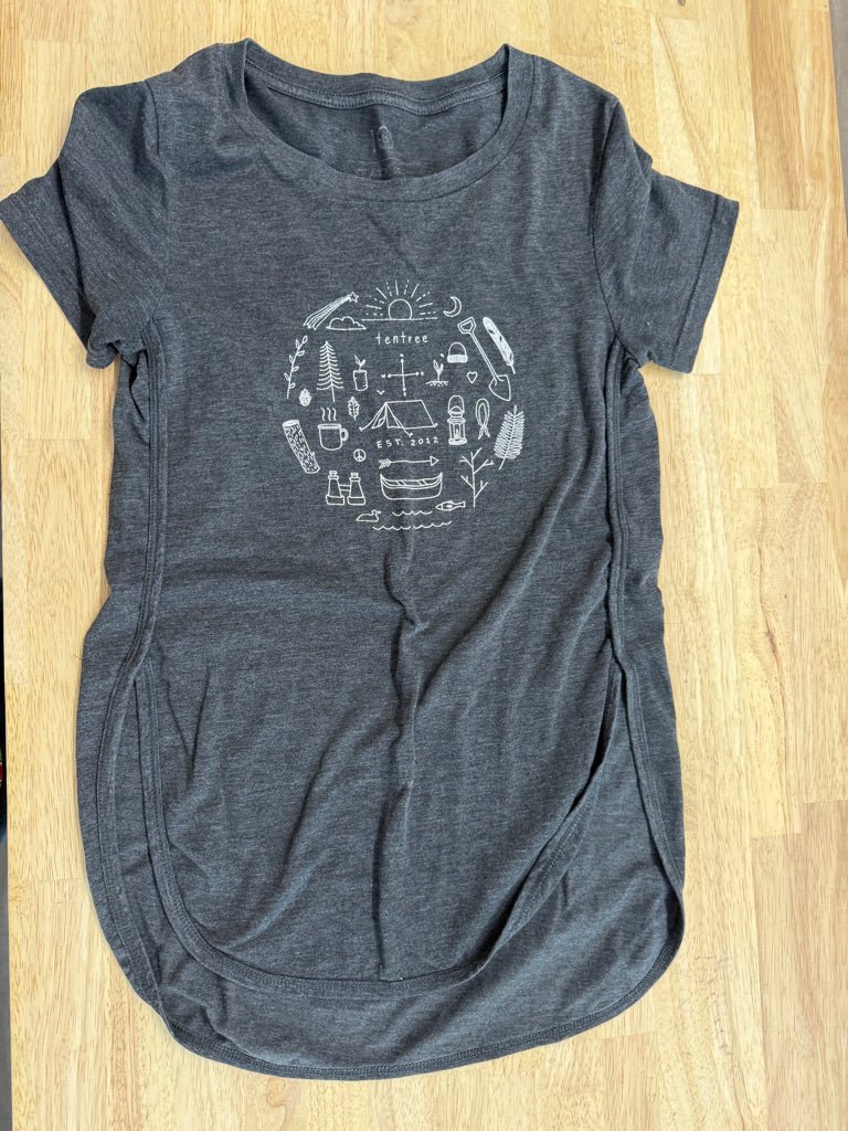 Tentree Charcoal Graphic Shirt – XS | Adult - Nest and Sprout-Consignment