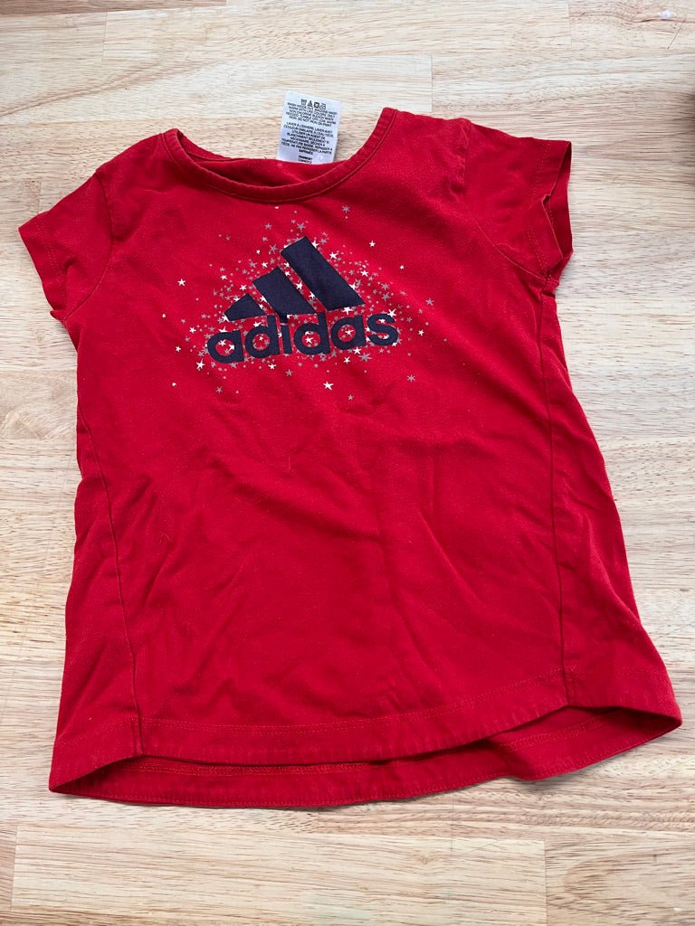 Adidas T-Shirt 4T - Red - Nest and Sprout - Consignment