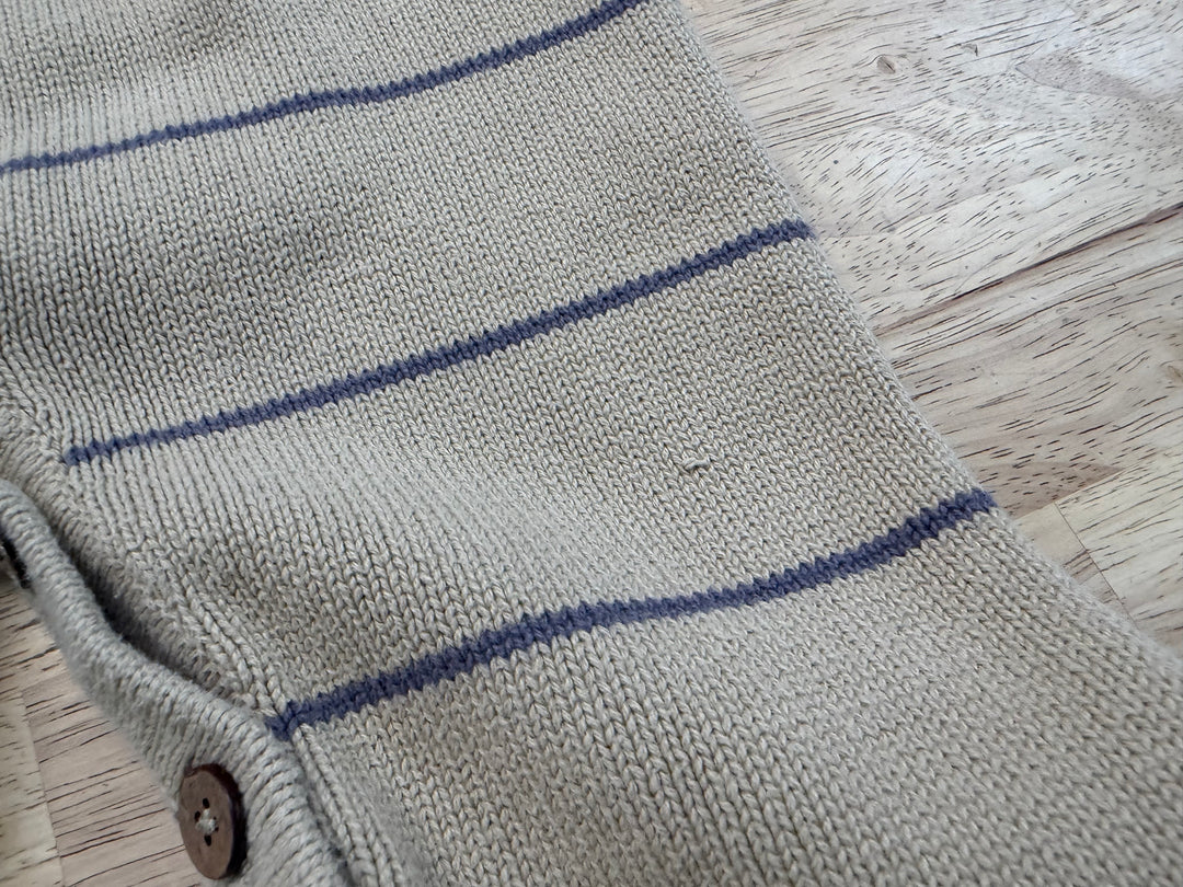 Jamie Kay Knit Romper – 3Y | Brown Grey Stripe | Play