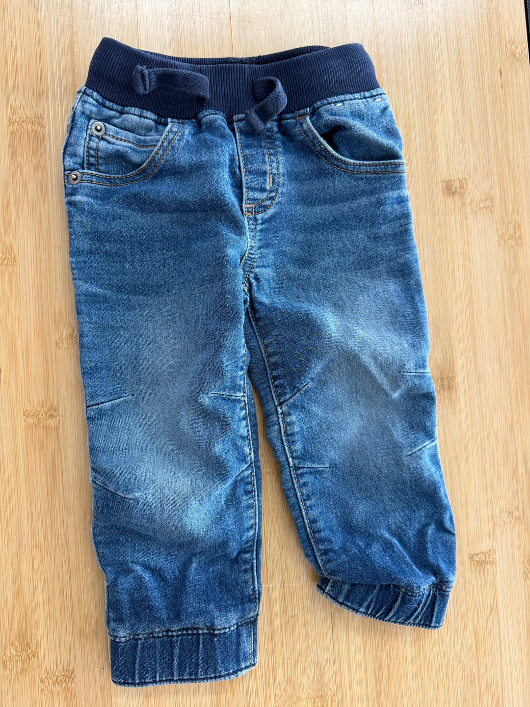 Gymboree Cuffed Ankle Jeans – 12-18 Months | Elastic Waist