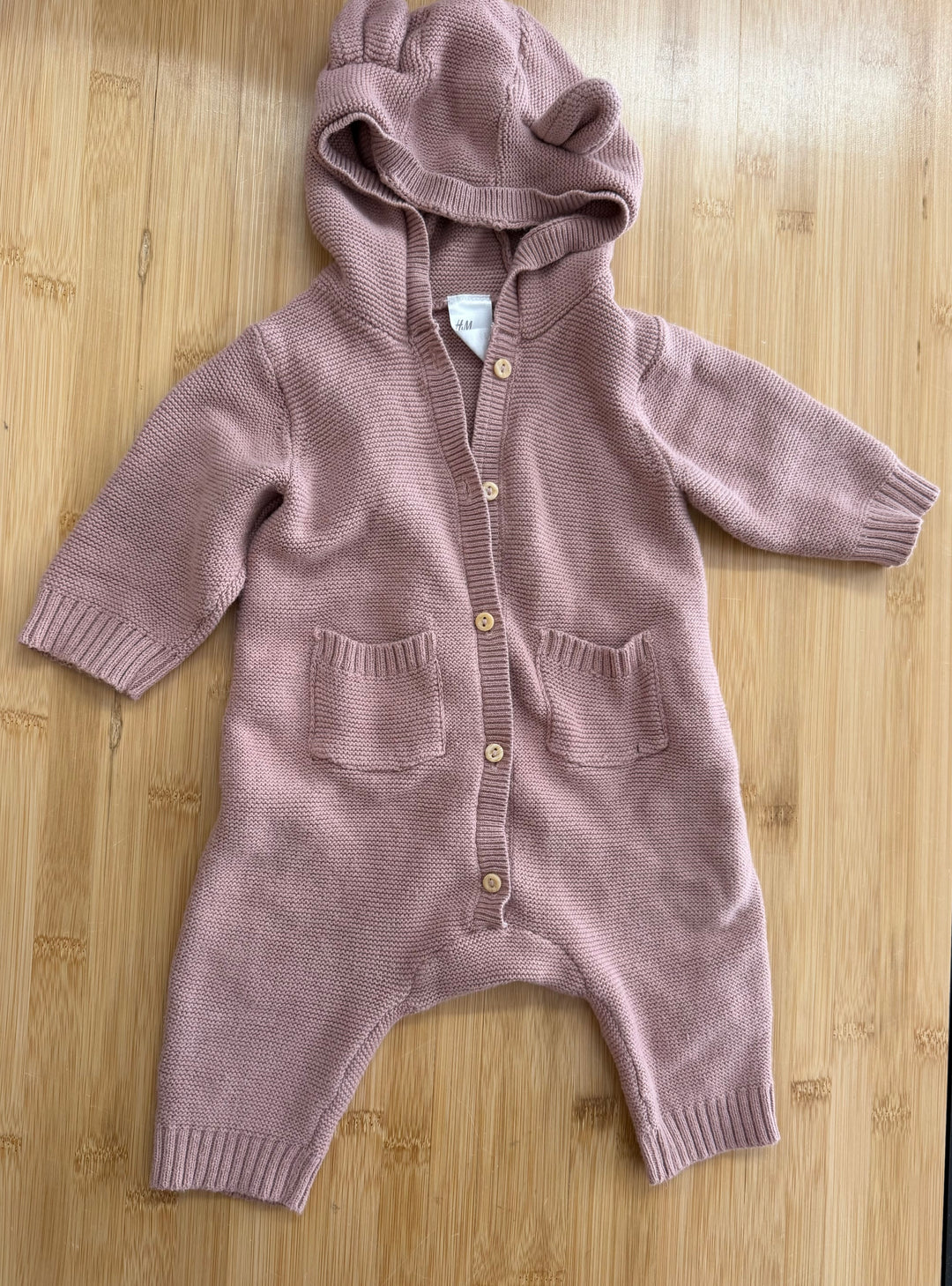 H&M Knit Button-Up Outdoor Suit – Newborn