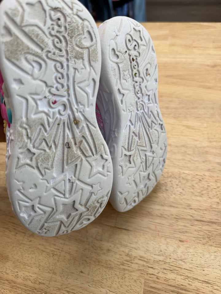 Skechers Twinkle Toes Sneakers – Size 9 | Pink Velcro - Nest and Sprout - Consignment
