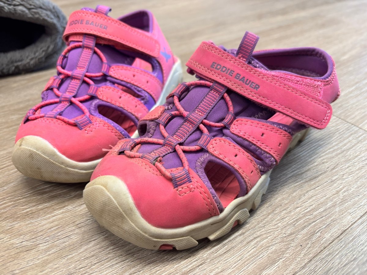 Eddie Bauer Hot Pink Purple Closed - Toe Sandals | Size Youth 1 - Nest and Sprout - Consignment