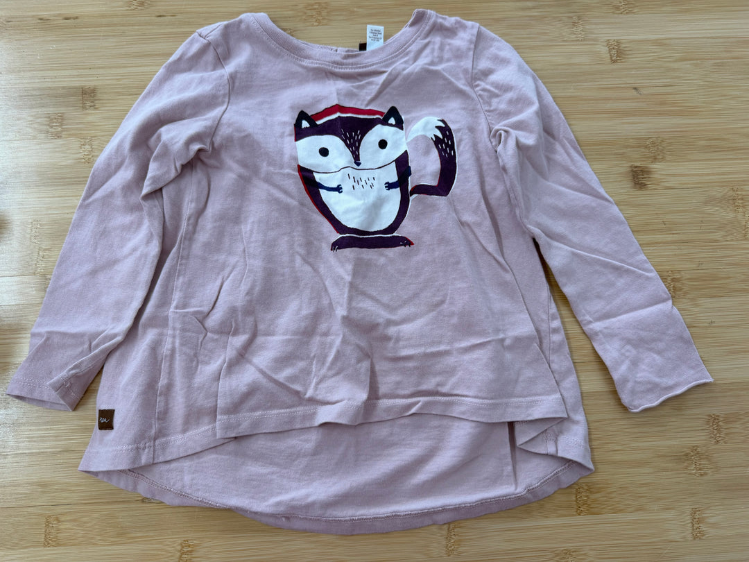 Tea Collection Squirrel Graphic Oversized Long Sleeve Shirt – 3  Purple