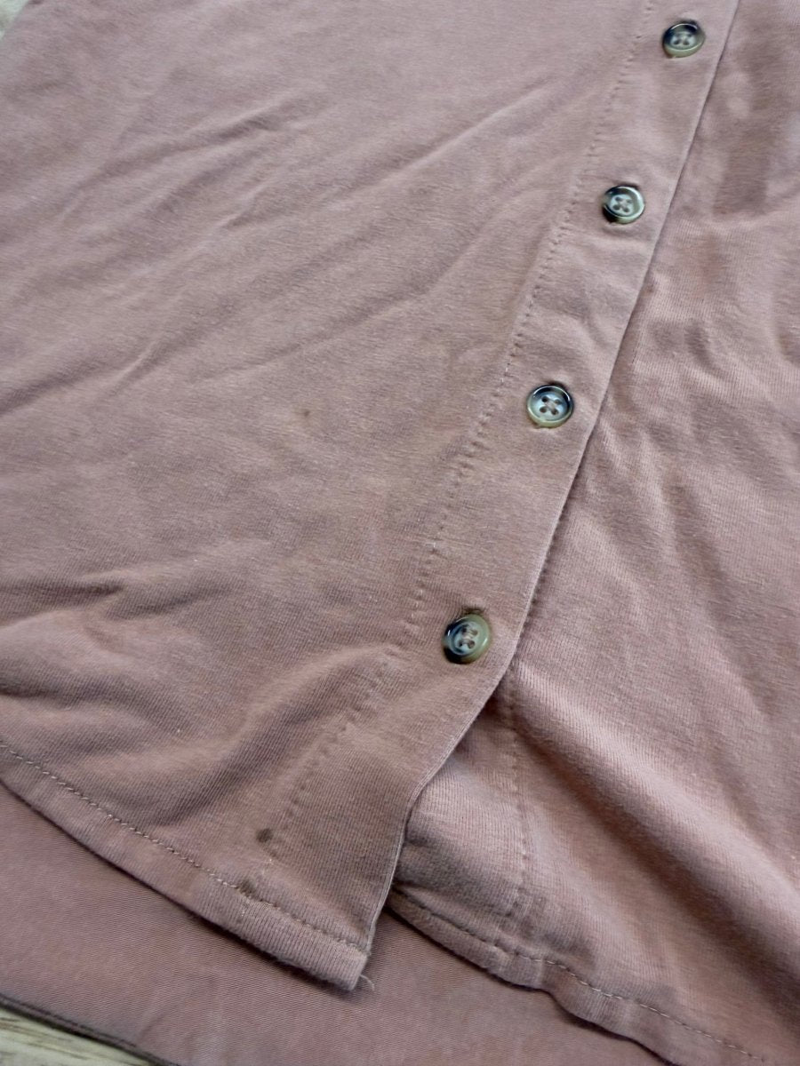 Jax & Lennon Light Brown Button-Up Shirt – Youth M - Nest and Sprout-Consignment
