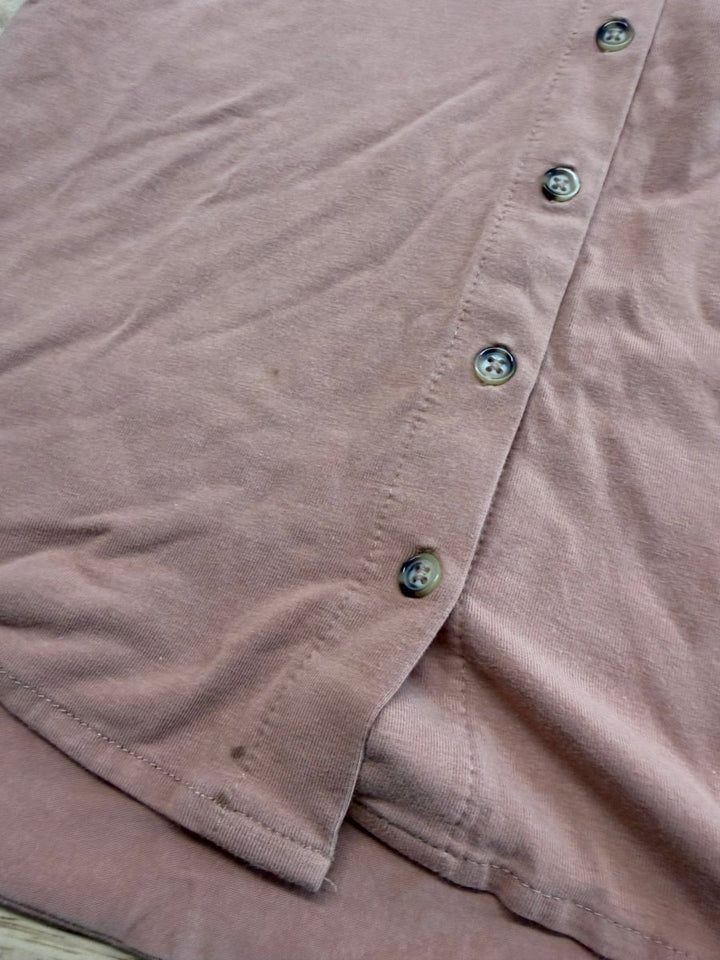 Jax & Lennon Light Brown Button-Up Shirt – Youth M - Nest and Sprout-Consignment