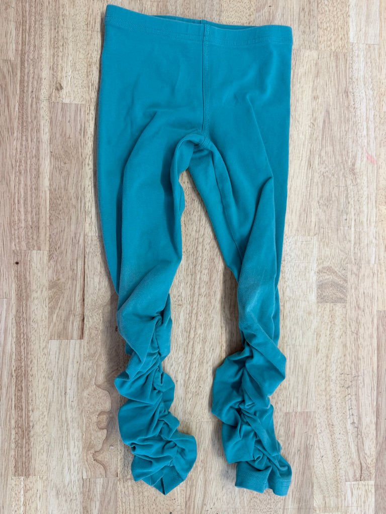 Peekaboo Beans Legging – 6 | Teal - Nest and Sprout-Consignment