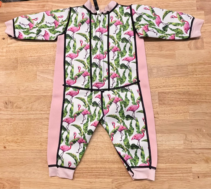 Aquajoy 6-12M Wetsuit - Flamingo Print
