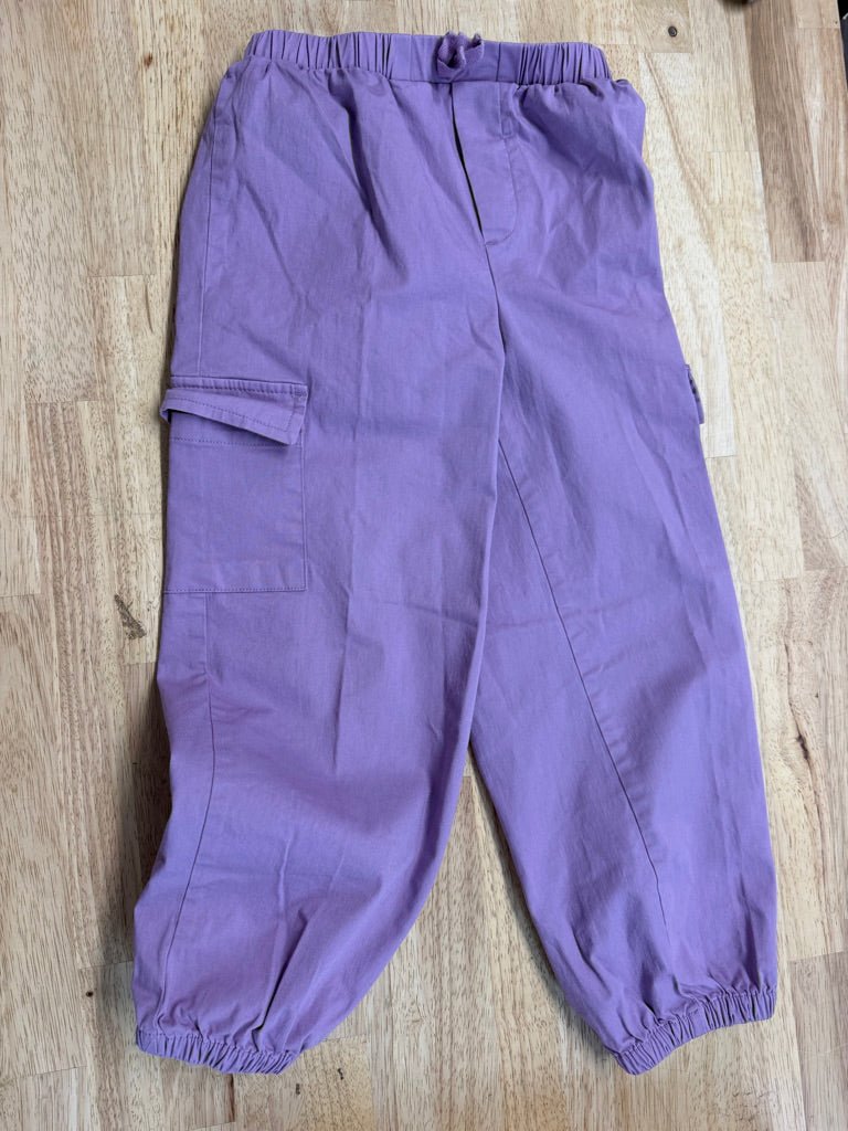 Calvin Klein Purple Cargo Pants – 6 | Loose Fit Lightweight - Nest and Sprout-Consignment