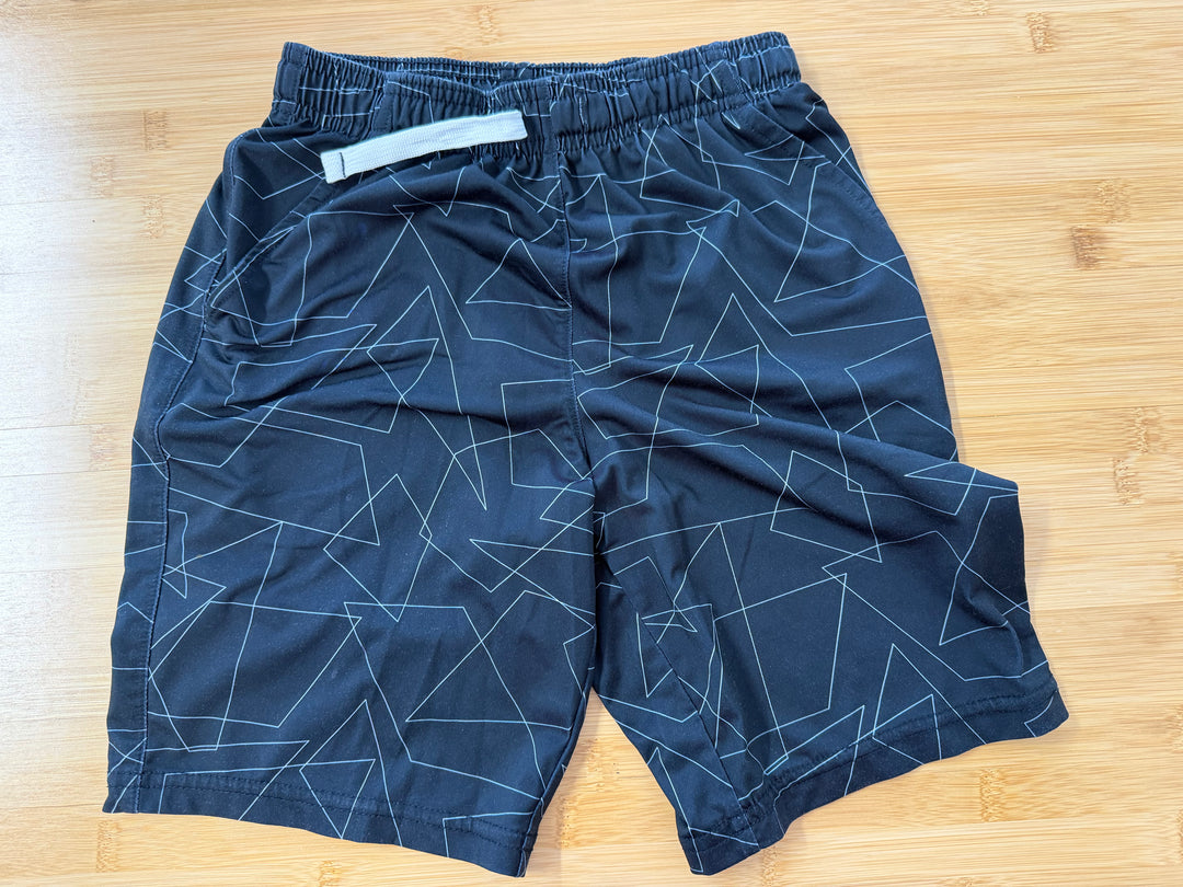 Carter's Sport Shorts – 7 | Black Geometric Allover