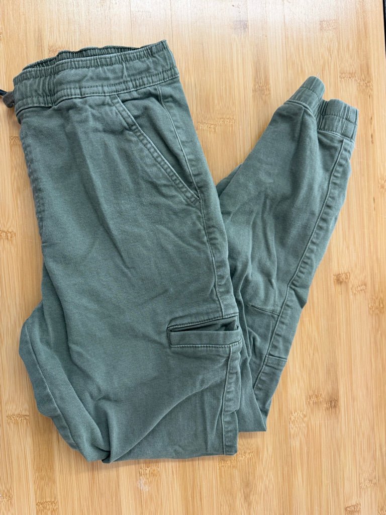 Sage Green Chino Elastic-Bottom Pant – XL (14/16)