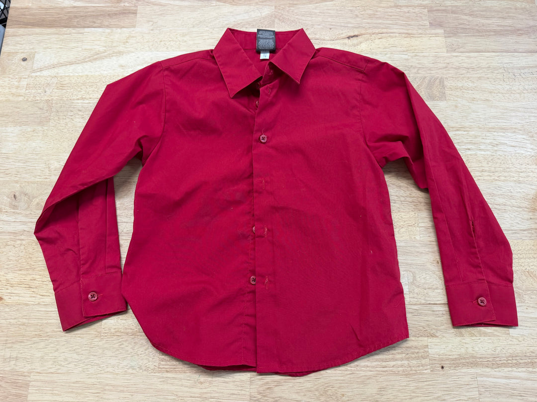 Dockers Button Down Shirt – 6X | Red | 95% Cotton