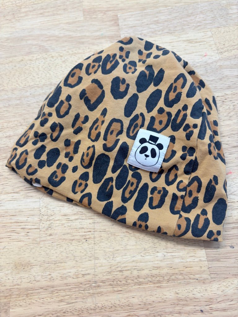 Mini Rodini Leopard Print Beanie | Size 44/46 - Nest and Sprout - Consignment