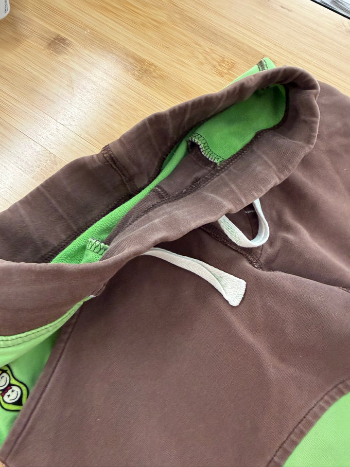 Peekaboo Beans Drawstring Pants – 4 | Brown & Green | Play