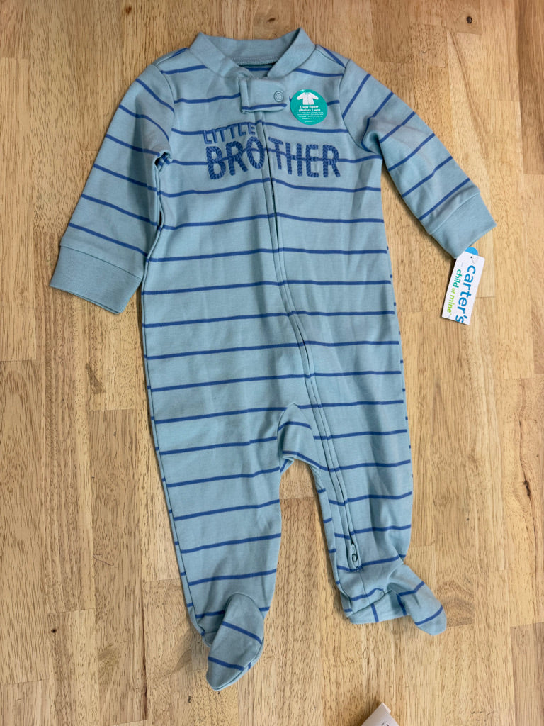 Carter's Two-Way Zip Footed Sleeper – 3–6M | NWT